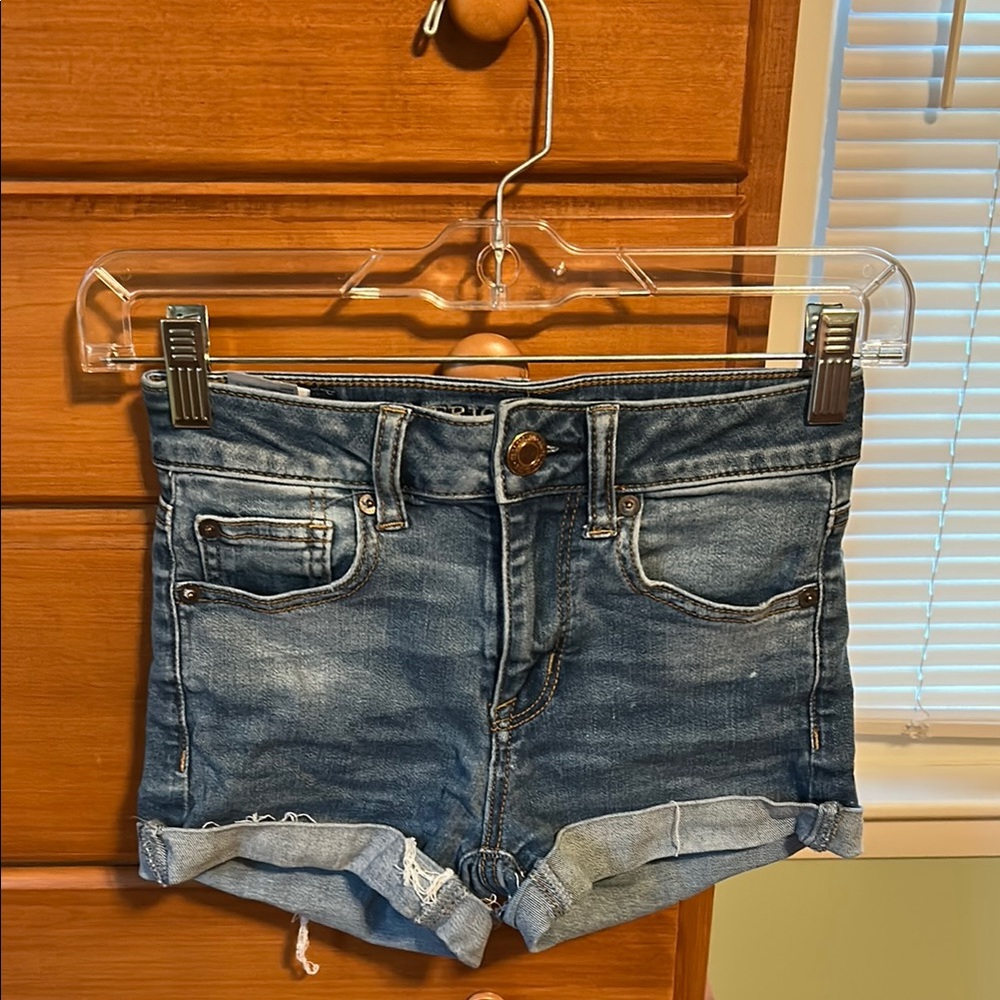 American Eagle Denim Shorts Size 00